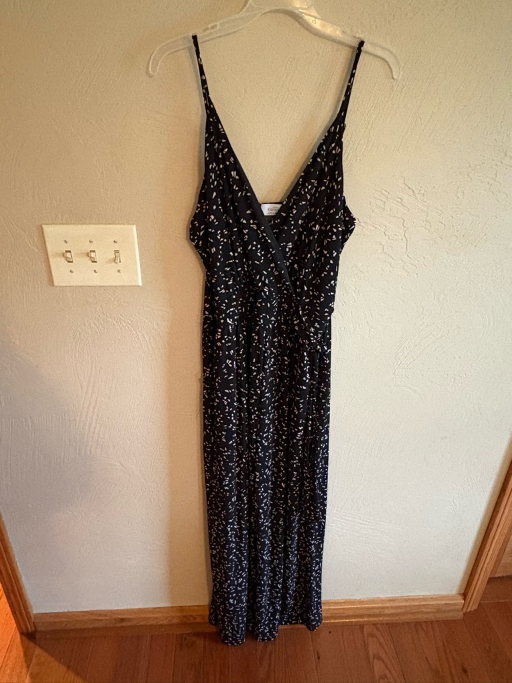 Black Printed jumpsuit with Spaghetti Straps